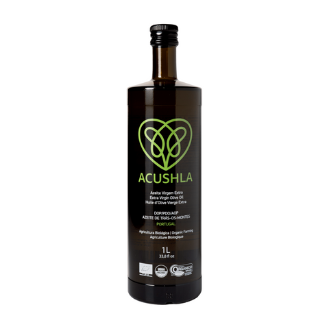 EN: Acushla Organic Extra Virgin Olive Oil 1L
PT: Acushla Azeite Extra Virgem Biológico 1L