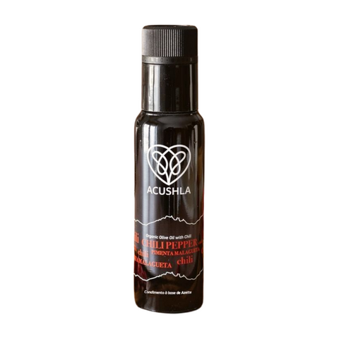 Acushla Organic Olive Oil with Chili Flavor 100ml - DOP Trás-os-Montes
Azeite Biológico com Sabor a Chili