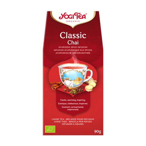 EN: Yogi Tea Classic Chai Organic Tea - Loose Leaf
PT: Yogi Tea Classic Chai Infusão Bio - Folha Solta